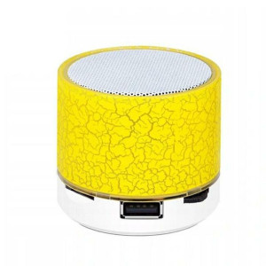 Głośnik Przenośny Bluetooth Żółtygłośnik Przenośny Bezprze.led Żółty