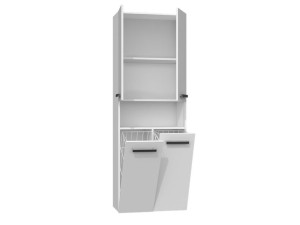 Szafka Łazienkowa Nel Dk 2k 60cm - Biel Połysk