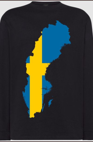 Szwecja Męska Modna Bluza Longsleeve Rozm.4XL