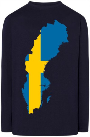 Szwecja Męska Modna Bluza Longsleeve Rozm.S