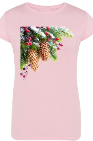 Szyszka Świąteczny T-Shirt Damski Modny r.M