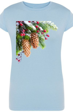 Szyszka Świąteczny T-Shirt Damski Modny r.XL