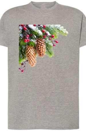 Szyszka Świąteczny T-Shirt Modny Nadruk r.4XL