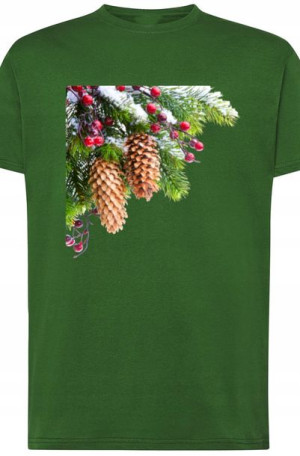 Szyszka Świąteczny T-Shirt Modny Nadruk r.4XL