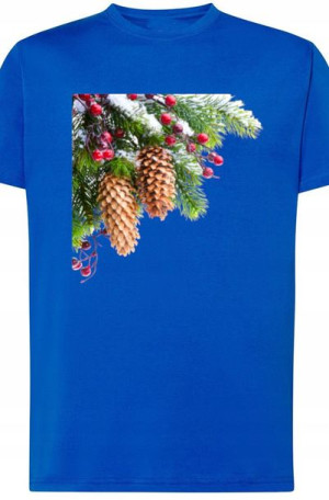 Szyszka Świąteczny T-Shirt Modny Nadruk r.S