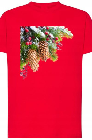 Szyszka Świąteczny T-Shirt Modny Nadruk r.XXL