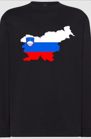 Słowenia Flaga Męska Bluza Longsleeve Nadruk R.S