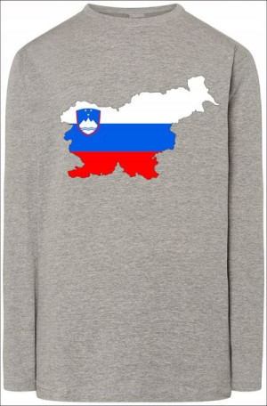 Słowenia Flaga Męska Bluza Longsleeve Nadruk R.XL