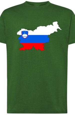 Słowenia Flaga Męski T-shirt Nadruk Modny Rozm.4XL