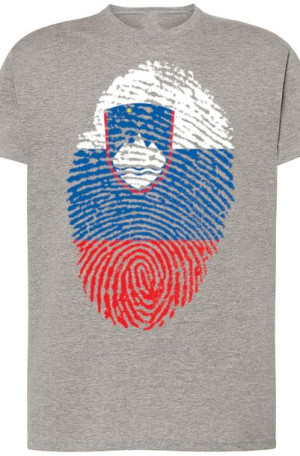 Słowenia Męski Modny T-Shirt Flaga Nadruk Rozm.XS