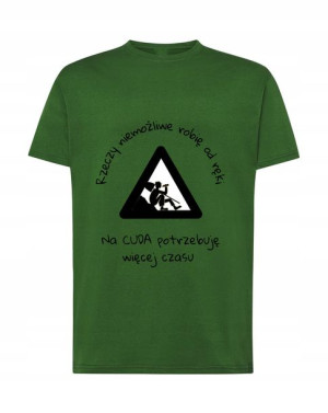 T-SHIRT BUDOWLAŃCA Rzeczy niemożliwe CUDA rozm XL