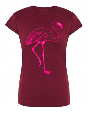 T-Shirt damski duży nadruk FLAMING r.L