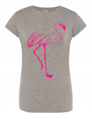 T-Shirt damski duży nadruk FLAMING r.XL