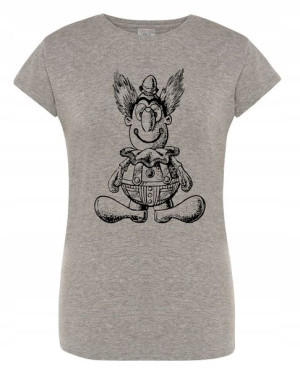 T-Shirt damski DUŻY nadruk KLAUN Rozm.XL
