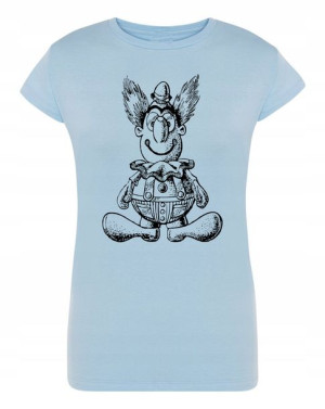 T-Shirt damski DUŻY nadruk KLAUN Rozm.XL
