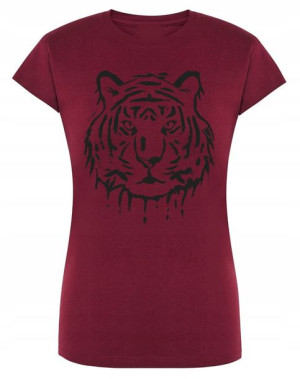 T-Shirt damski duży nadruk TYGRYS Rozm.S