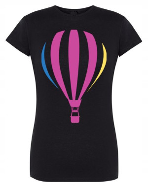 T-Shirt damski fajny nadruk BALON Rozm.XL
