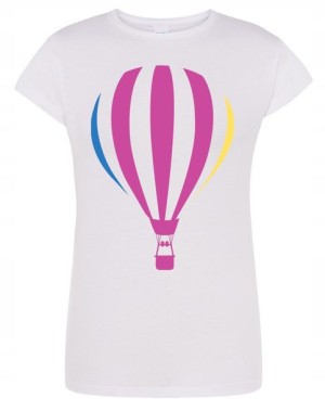 T-Shirt damski fajny nadruk BALON Rozm.XL