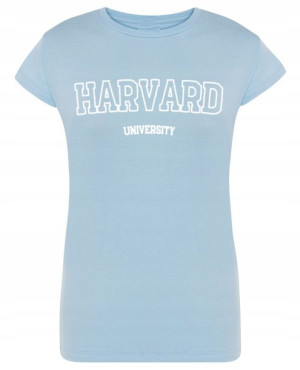 T-Shirt damski fajny nadruk HARVARD r.S
