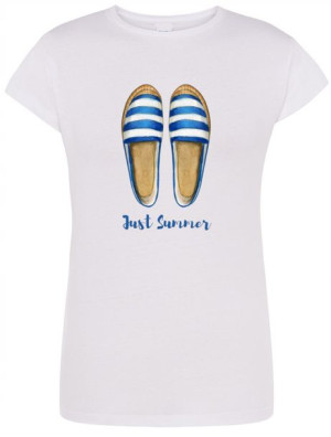 T-Shirt damski fajny nadruk Just Summer r.S