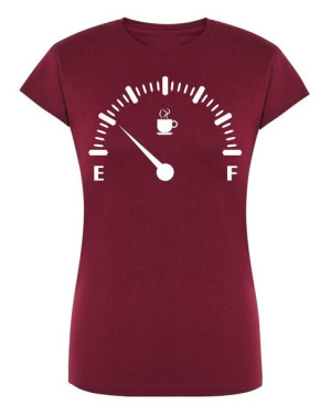 T-Shirt damski fajny nadruk KAWA PALIWO r.M