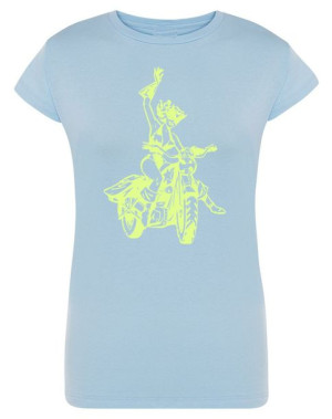 T-Shirt damski fajny nadruk Kobieta KOT r.L