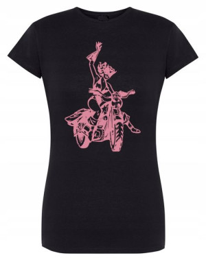 T-Shirt damski fajny nadruk Kobieta KOT r.S