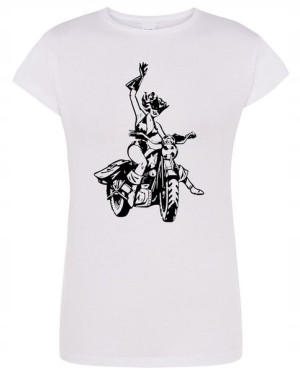 T-Shirt damski fajny nadruk Kobieta KOT r.S