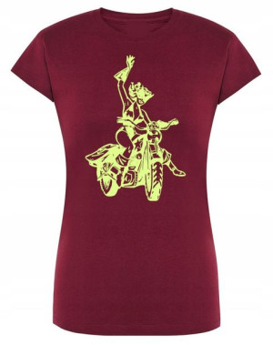 T-Shirt damski fajny nadruk Kobieta KOT r.XXL