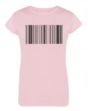T-Shirt damski fajny nadruk KOD KRESKOWY r.L
