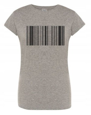 T-Shirt damski fajny nadruk KOD KRESKOWY r.S
