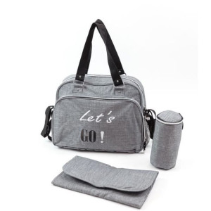 BABY ON BOARD Torba do przewijania SIMPLY Lets'Go - szara
