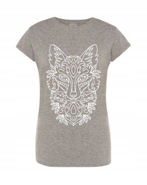 T-Shirt damski fajny nadruk Lis r.L