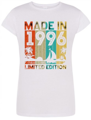 T-Shirt damski fajny nadruk Made in 1996 r.XL