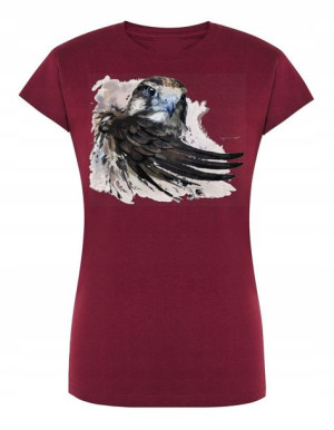 T-Shirt damski fajny nadruk ORZEŁ SKRZYDŁO r.L