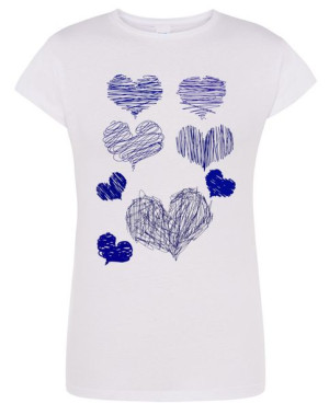 T-Shirt damski fajny nadruk SERCA r.M