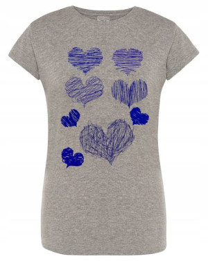 T-Shirt damski fajny nadruk SERCA r.S