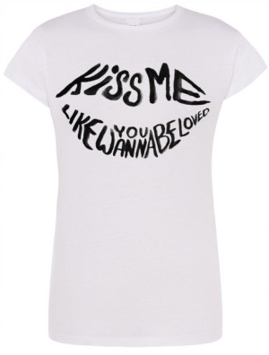 T-Shirt damski Kiss me love Rozm.XXL