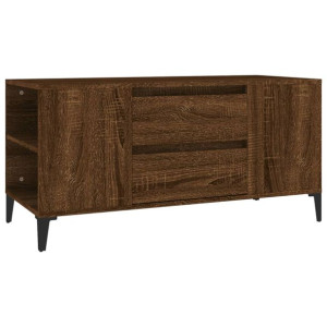 Szafka pod TV, brązowy dąb, 102x44,5x50 cm