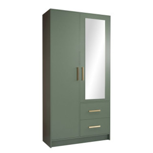 ZIELONA SZAFA 2-drzwiowa GARDEROBA Berlin 103 cm
