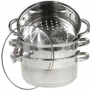 GARNEK do GOTOWANIA NA PARZE Parowar 5 lit 24 cm.