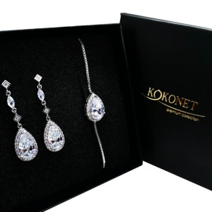 Komplet ślubny GRACE silver + EMME silver