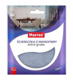 MASTER Ścierka GRUBA mikrofibra duża GREY 1szt S046