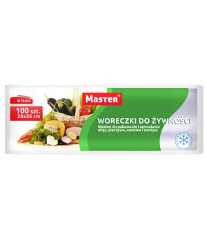 MASTER Woreczki do żywności LD 25x35 100szt S011