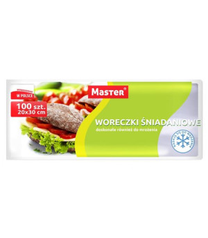 MASTER Woreczki śniadaniowe ekstra duże LD 20x30 100szt S010