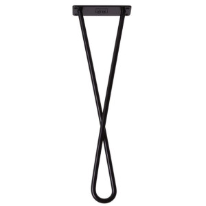 Metalowa noga do mebli kręcona DX50 cm czarna