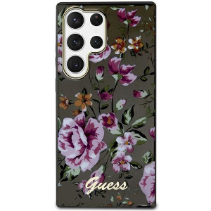 Etui Guess GUHCS23LHCFWSK Samsung Galaxy S23 Ultra czarny/black hardcase Fl