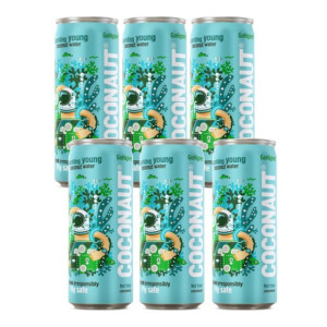 Woda z młodego kokosa COCONAUT gazowana 6x 320 ml
