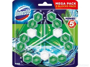 DOMESTOS POWER 5 Zawieszka do WC PINE, 3x 55 g