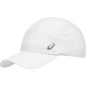 Czapka z daszkiem asics lightweight running cap biała 3013a291 101
